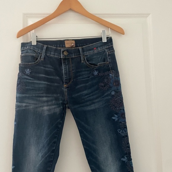 Driftwood Marilyn Floral Embroidered Jeans Boho Festival - Picture 4 of 7